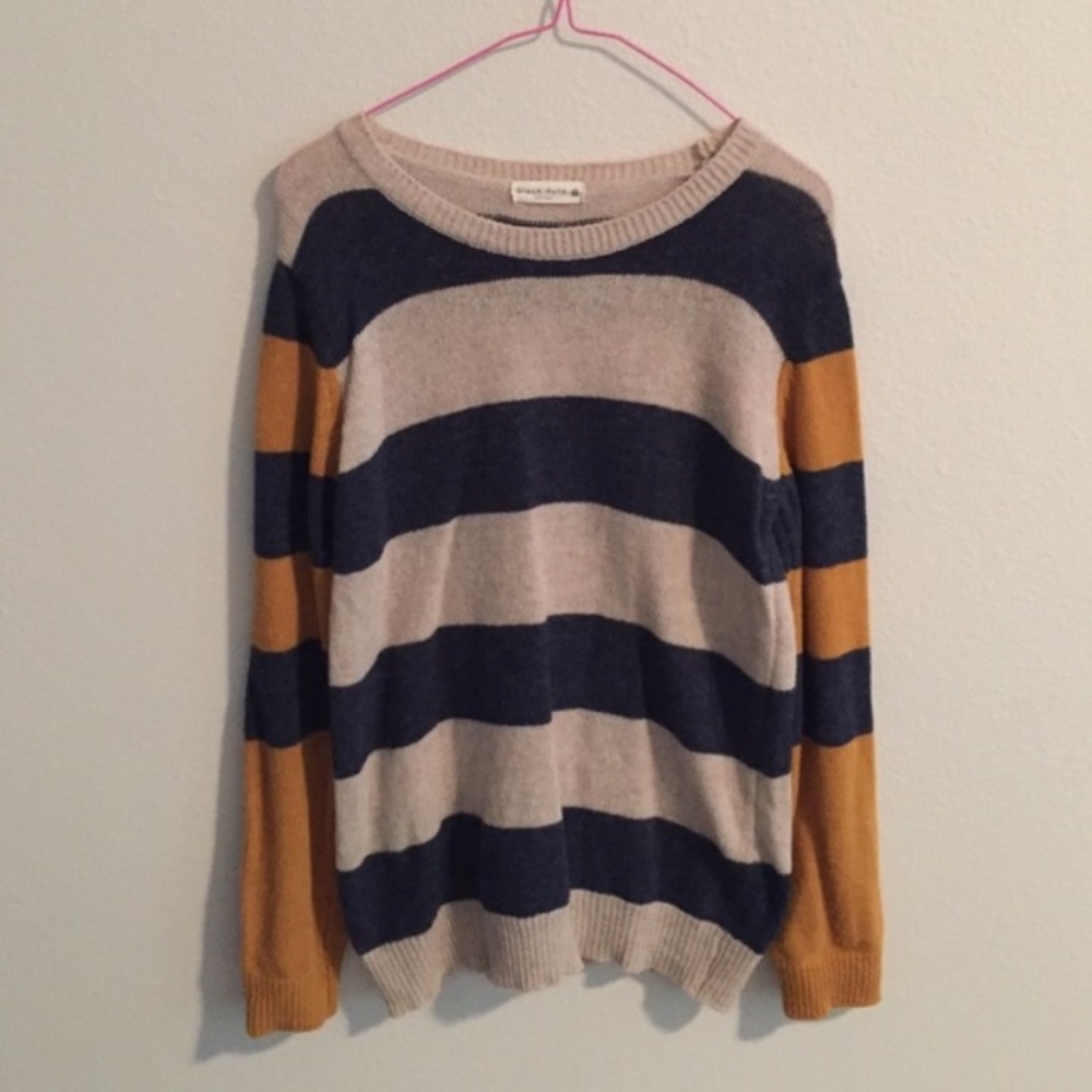 Preppy striped sweater (NWOT)